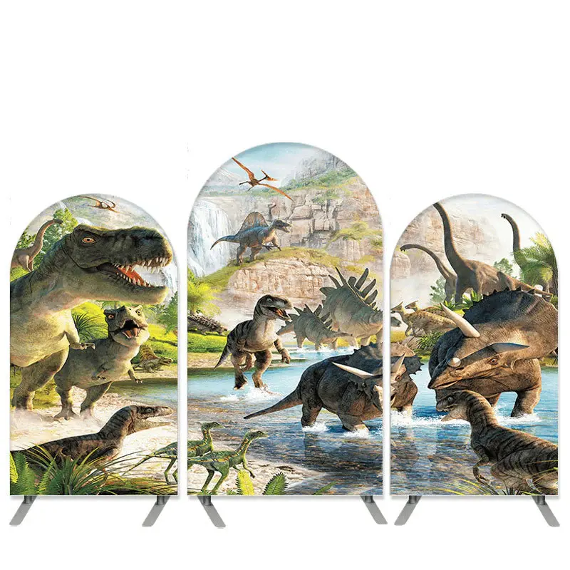 Aperturee Dinosaur Theme Fall Arch Backdrop Kit For Birthday | Diy Arch Backdrop Cover | Chiara Wall Backdrop Diy | Diy Round...