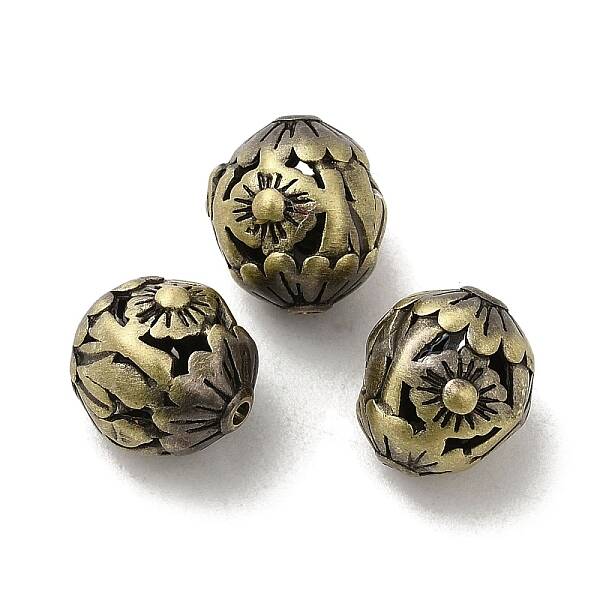 Tibetan Style Rack Plating Brass Beads