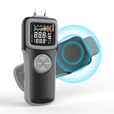 Aootek Digital Moisture Meter, Water Leak Detector, Temperature&Humidity Tester, Pin&Pinless with Upgraded Sensor&Backlit Scr...