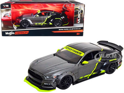2015 Ford Mustang GT 5.0 Gray Metallic and Black with Graphics \