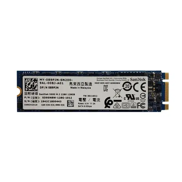 Dell 089PJN | 128GB SATA 6Gb/s M.2 2280 Solid State Drive