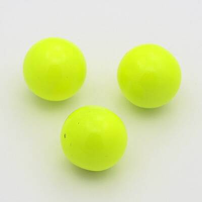 No Hole Spray Painted Fluorescence Brass Round Ball Beads Fit Cage Pendants