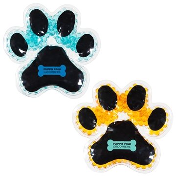 100 Customized Puppy Paw Aqua Pearls Hot Cold Pack - Reusable & ...