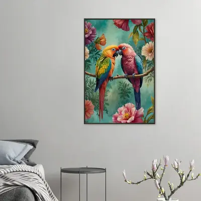 Parrot Paradise Memory Art - Blooming Beauty