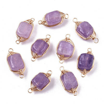 Natural Agate Links Connectors