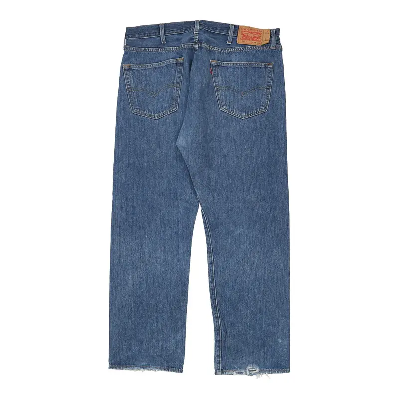 501 Levis Jeans - 36W 31L Blue Cotton
