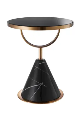 Black Marble Side Table | Eichholtz Park Lane