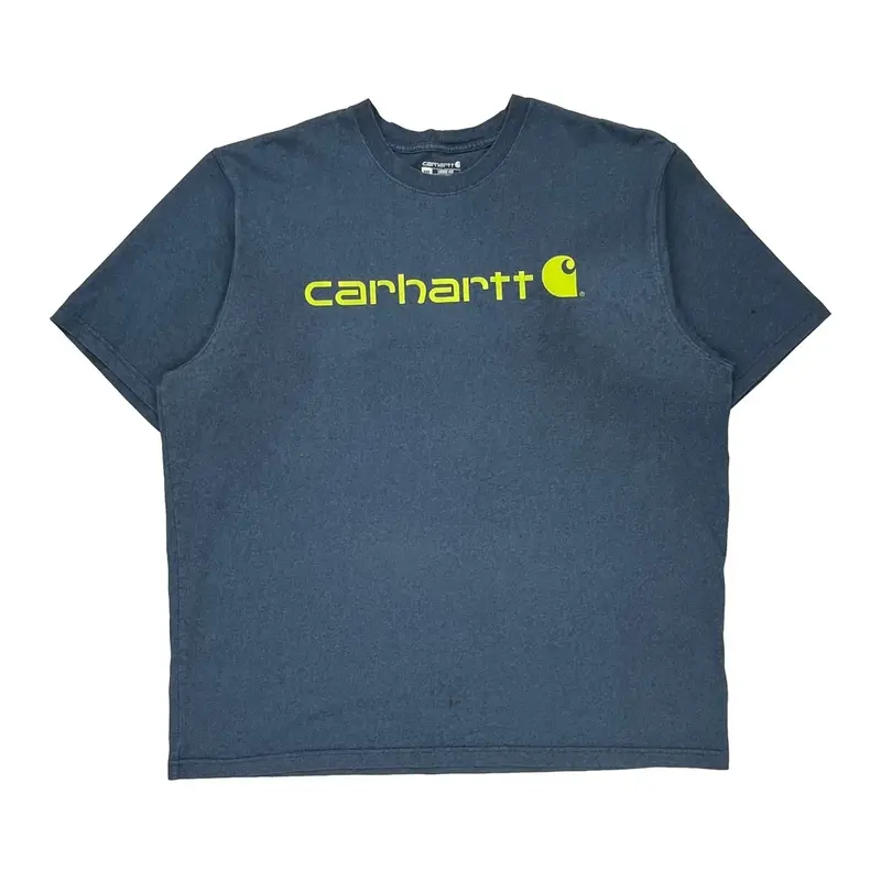 Carhartt T-Shirt - 2XL Blue Cotton Blend