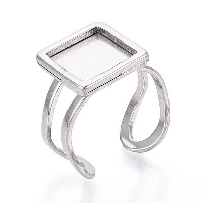 304 Stainless Steel Open Cuff Ring Components