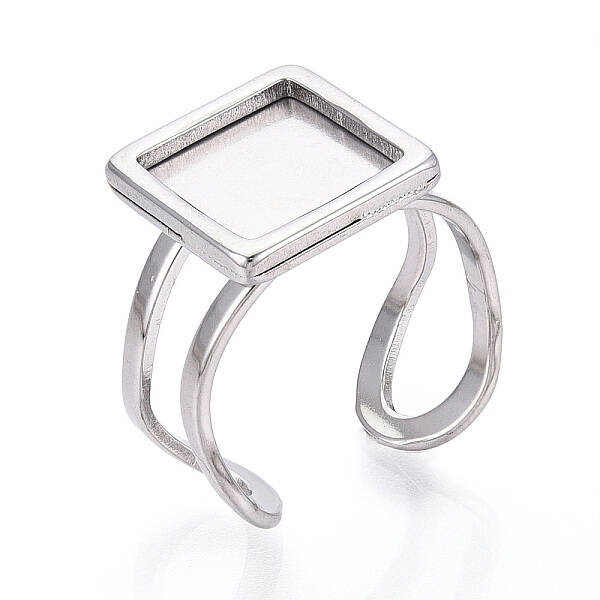 304 Stainless Steel Open Cuff Ring Components