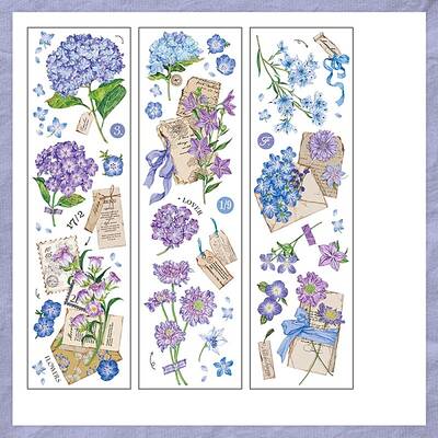6Pcs 3 Styles PET Stickers
