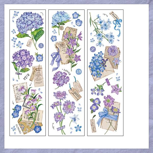 6Pcs 3 Styles PET Stickers