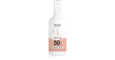 Naif Baby & Kids Mineral SPF 50 protective sun spray for children 175 ml