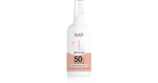 Naif Baby & Kids Mineral SPF 50 protective sun spray for children 175 ml