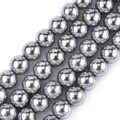 1Strand Grade A Non-Magnetic Synthetic Hematite Beads Strands