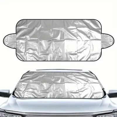 Car Windshield Cover, Anti-UV Snowproof Full Protection Double Sided Windscreen Cover, Sun Snow Ice Universal Shields