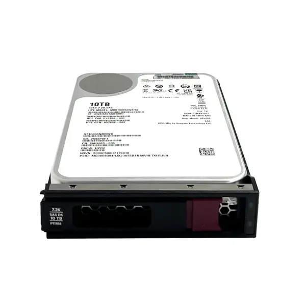 P11186-001 HP 10TB 7200RPM SAS 12GB/s Hot-Pluggable 3.5-Inch LPc Hard Drive for ProLiant Gen10/Gen10+/Gen11 Servers