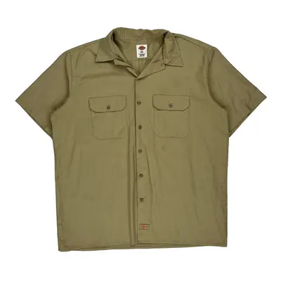 Classic Car Club Dickies Shirt - XL Beige Polyester Blend