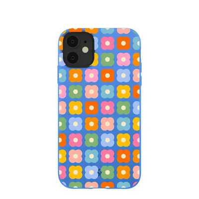 Electric Blue Petal Pop iPhone 11 Case