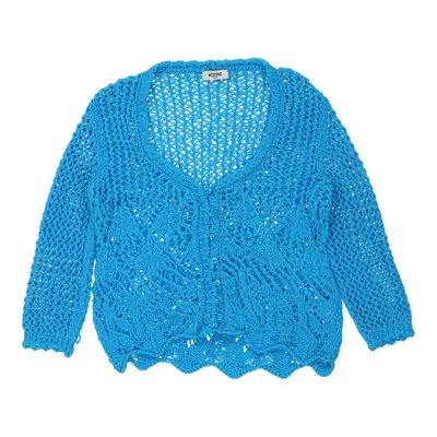Moschino Jeans Crochet Top - Medium Blue Polyamide | Size: medium