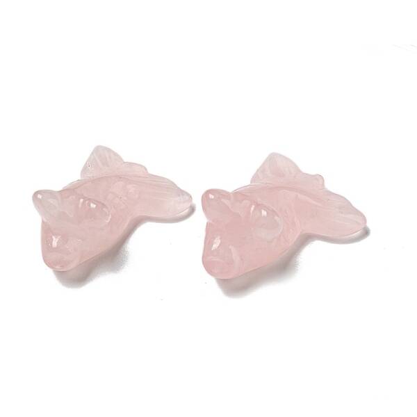 Natural Rose Quartz Carved Healing Goldfish Figurines