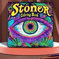 Stoner Coloring Book, 1 Count 20 Pages Fantasy Painting Book, Ideal Stress Relief & Creative Tool, Art Supplies for Adults & ...