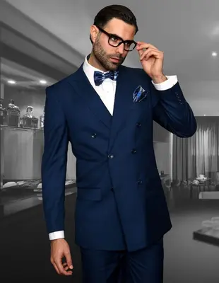 Bold Men's 2-Piece 100% Wool Fashion Suit Statement Color