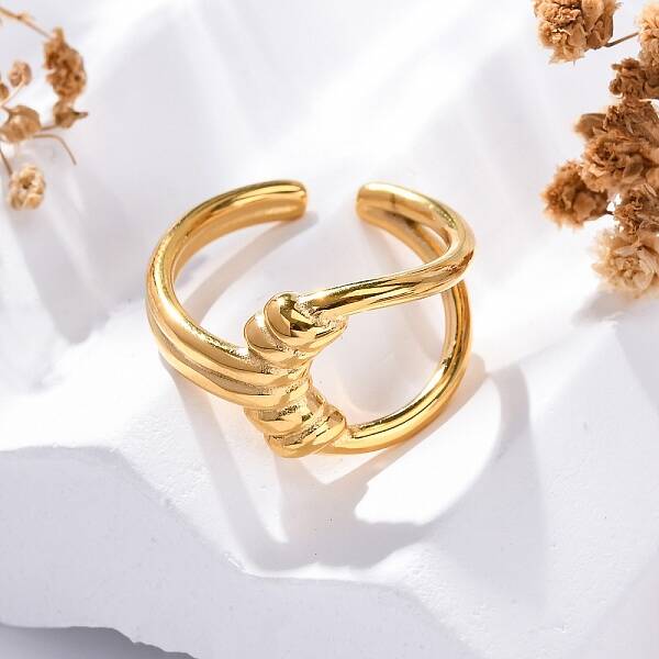 304 Stainless Steel Open Cuff Ring