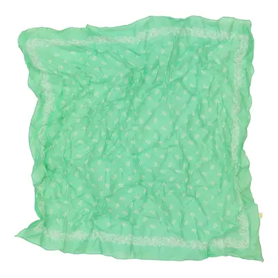 Unbranded Floral Scarf - No Size Green Viscose Blend