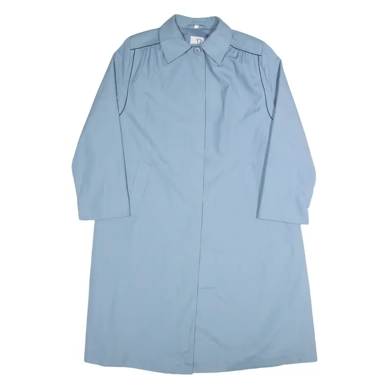 EN JUNGE MODEL Womens Trench Coat Blue 90s L