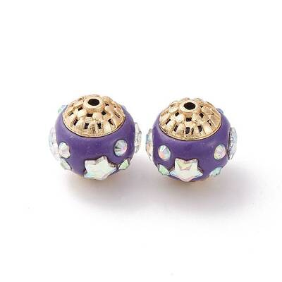 Handmade Resin Indonesia Round Beads