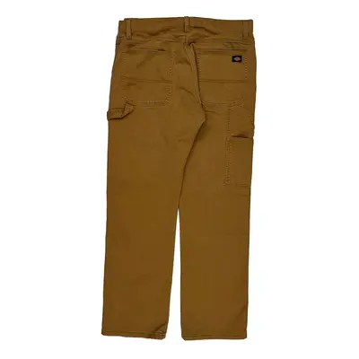 Flex Dickies Carpenter Trousers - 34W 30L Brown Cotton Blend | Size: 34″ waist