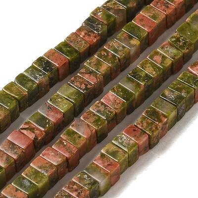 Natural Unakite Beads Strands