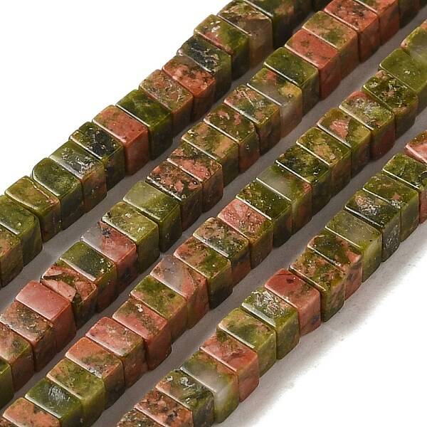 Natural Unakite Beads Strands