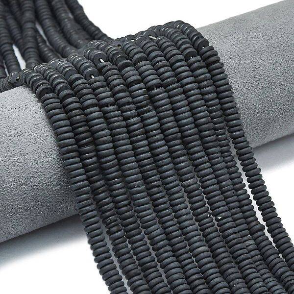 Frosted Natural Obsidian Beads Strands