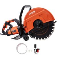 VEVOR Electric Concrete Saw, 16 in, 3200 W 15 A Motor Circular Saw Cutter with Max. 6 in Adjustable Cutting Depth, Wet Disk S...