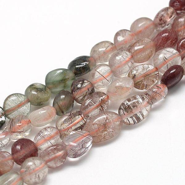 Natural Rutilated Quartz Beads Strands