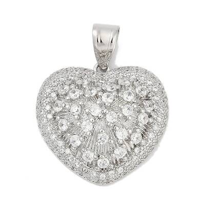 Brass Micro Pave Cubic Zirconia Pendants