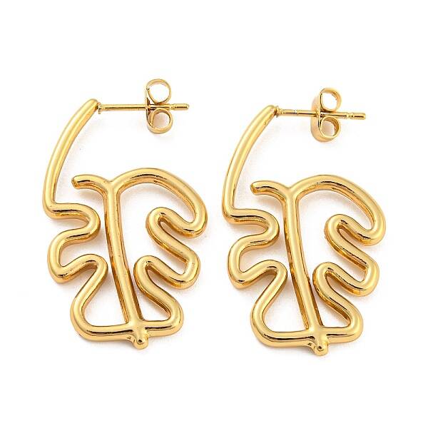 Ion Plating(IP) 304 Stainless Steel Stud Earrings