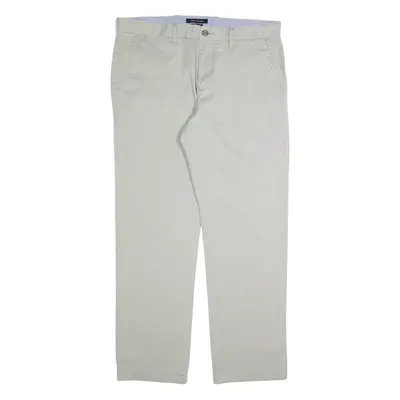 TOMMY HILFIGER Chino Mens Trousers Grey Regular Straight W34 L30