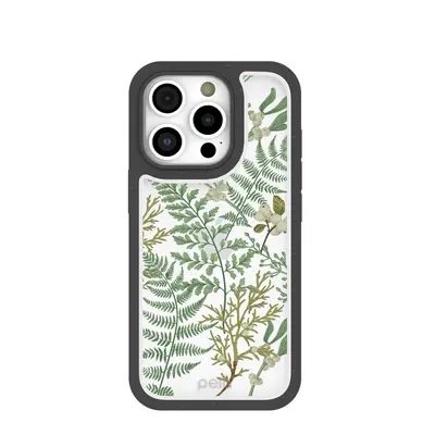 Clear Herbarium iPhone 16 Pro Case With Black Ridge