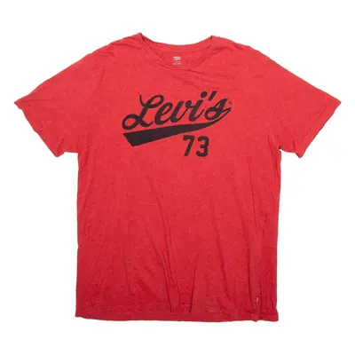 LEVI'S Mens T-Shirt Red XL