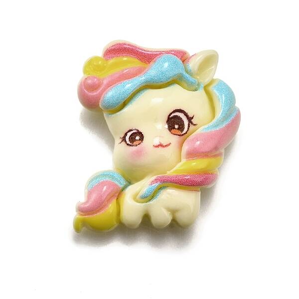 Unicorn Opaque Resin Decoden Cabochons