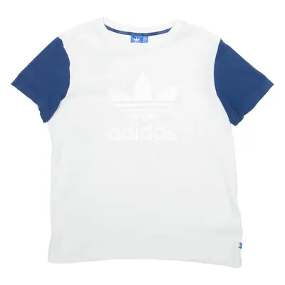 ADIDAS Womens T-Shirt White UK 12