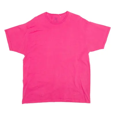 FRUIT OF THE LOOM Womens T-Shirt Pink XL
