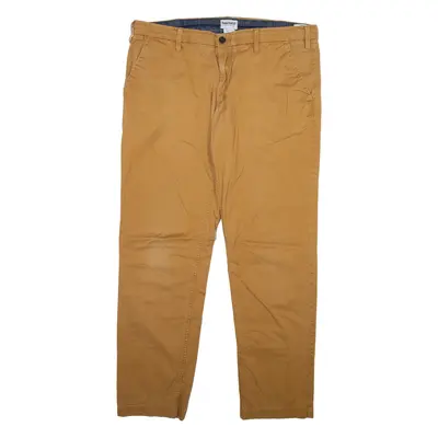 TIMBERLAND Mens Trousers Brown Regular Straight W38 L32