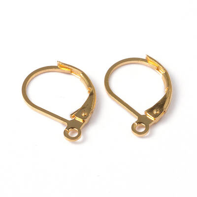 Brass Leverback Earring Findings
