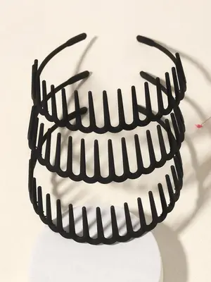 Solid Color Non-slip Hair Hoop, Hair Accessories for Women & Girls, Minimalist Headwear Suitable for Party, Daily Clothing De...