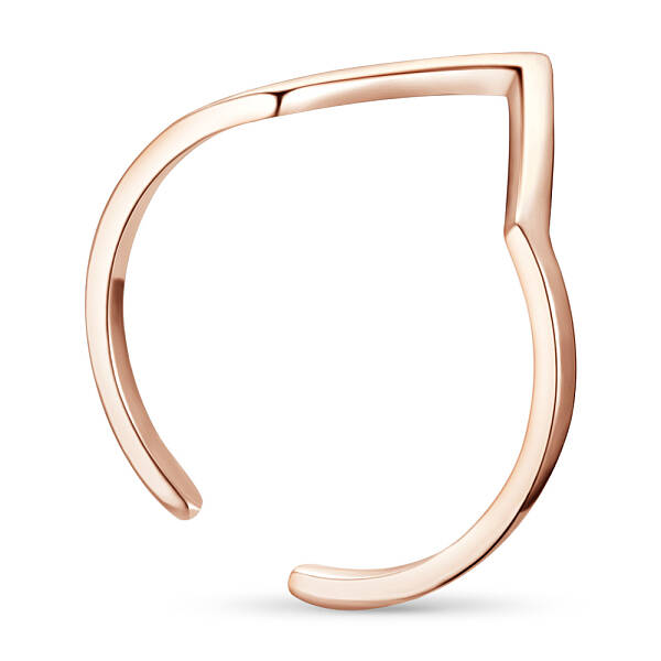 Rose Gold Triangle Adjustable Cuff Rings
