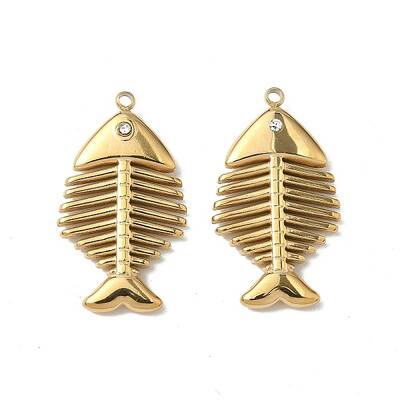 304 Stainless Steel Rhinestone Pendants